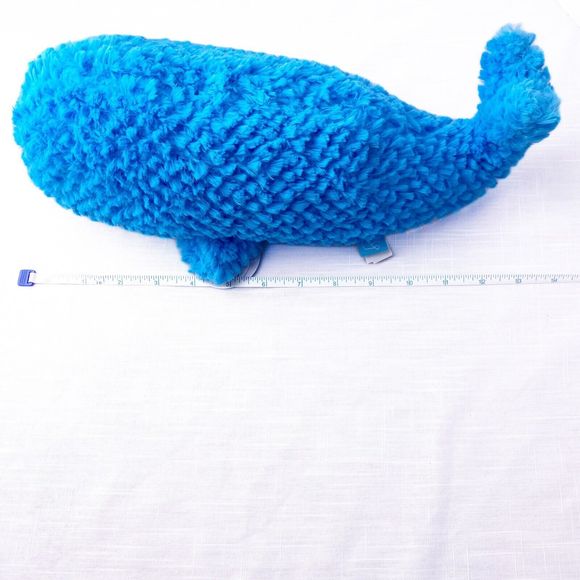 Manhattan Toy Co Under The Sea Winnie Whale Plush Stuffed Blue White 13" - Picture 5 of 10